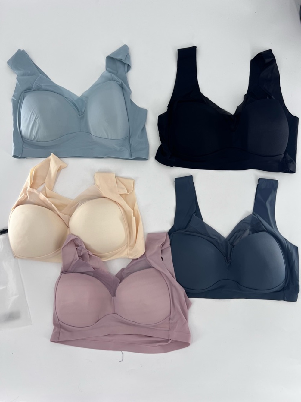 5pcs pack womens full coverage wireless new size XL - Picture 2 of 8